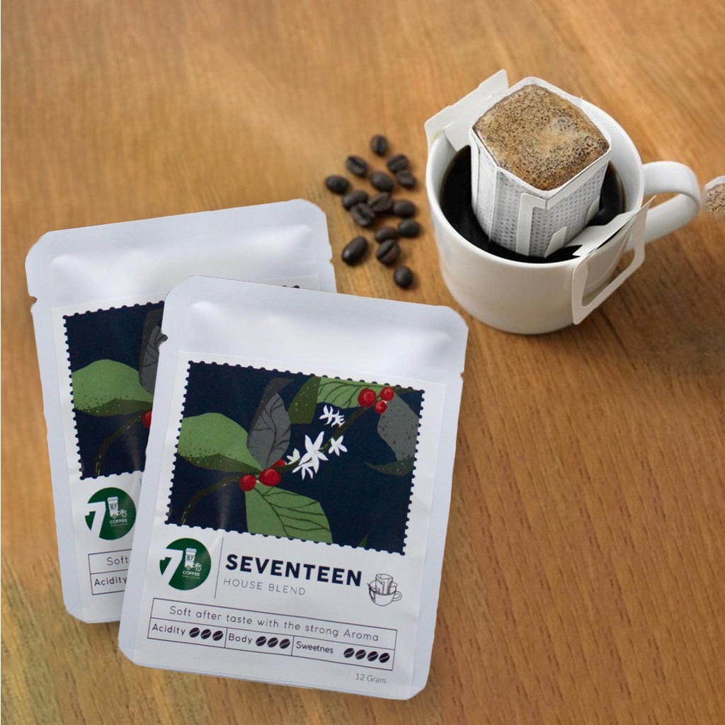 

Kopi Arabica Robusta SEVENTEEN HOUSE BLEND - Drip Bag