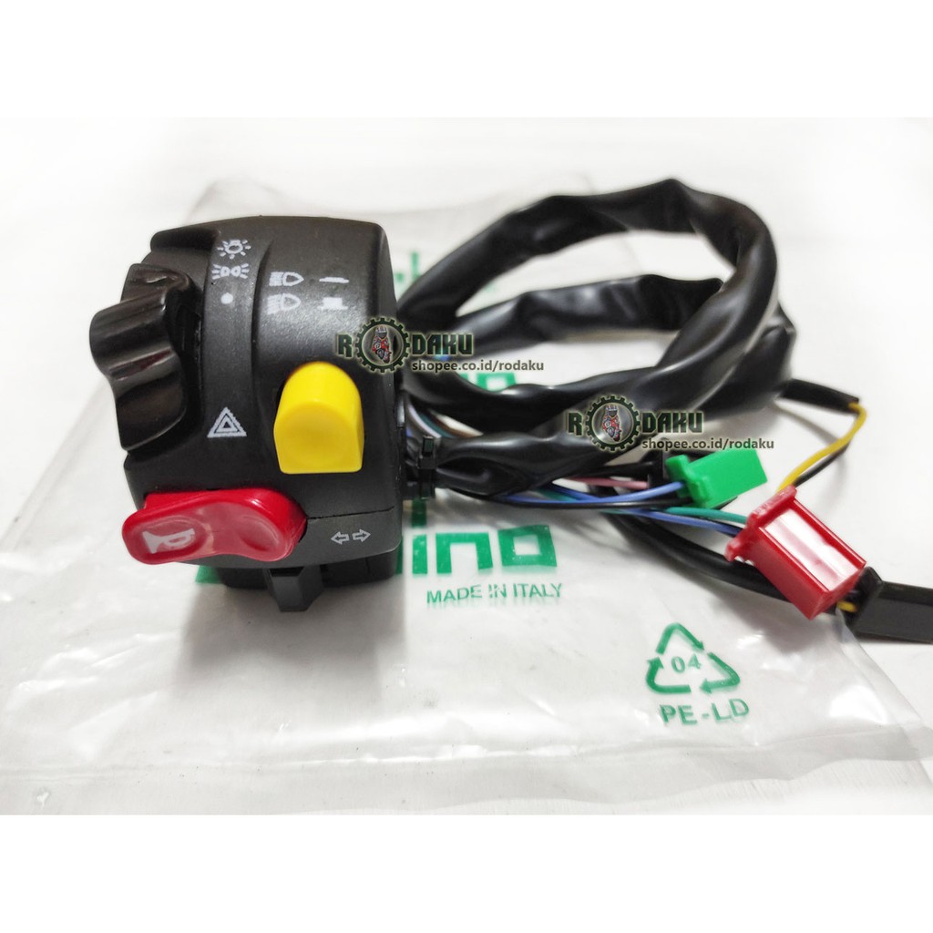 Saklar KIRI KLAKSON SEN HAZARD Hi Low DIM DOMINO Model KTC Saklar Stang Motor