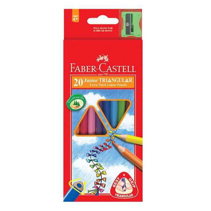 

(PERALATAN MENGGAMBAR) JUNIOR TRIANGULAR COLOUR 20 - PENSIL WARNA ANAK-ANAK 20WARNA COD