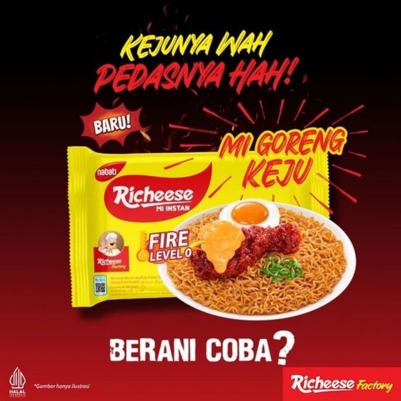 

Richees mi goreng keju 74gr