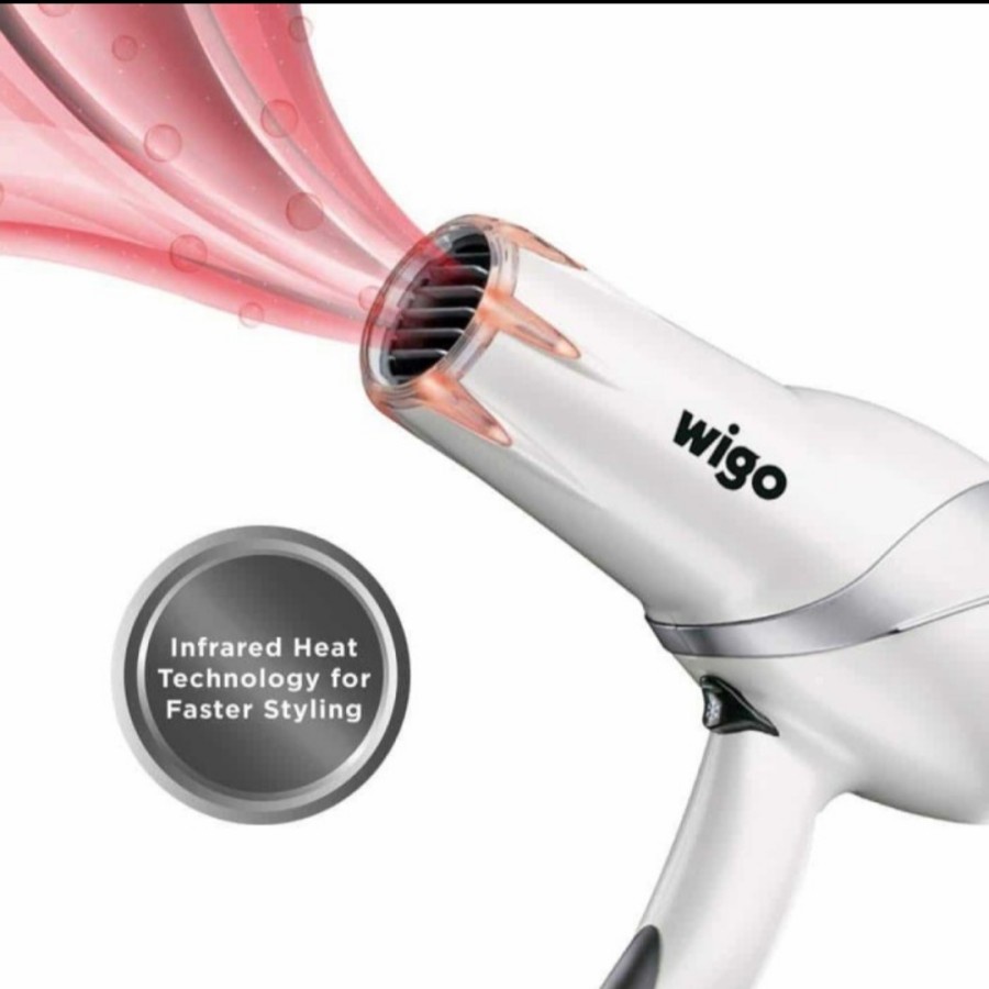 Hair Dryer Ionic Infared Angin Panas Dan Dingin Wigo W 88P 900 Watt