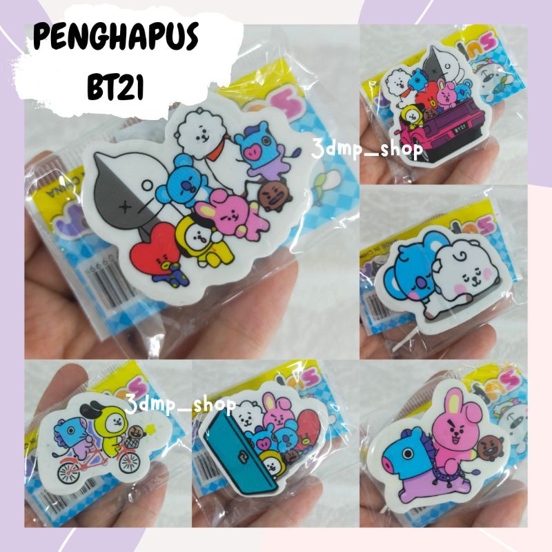 Penghapus BT21 Cooky Koya Rj chimmy mang