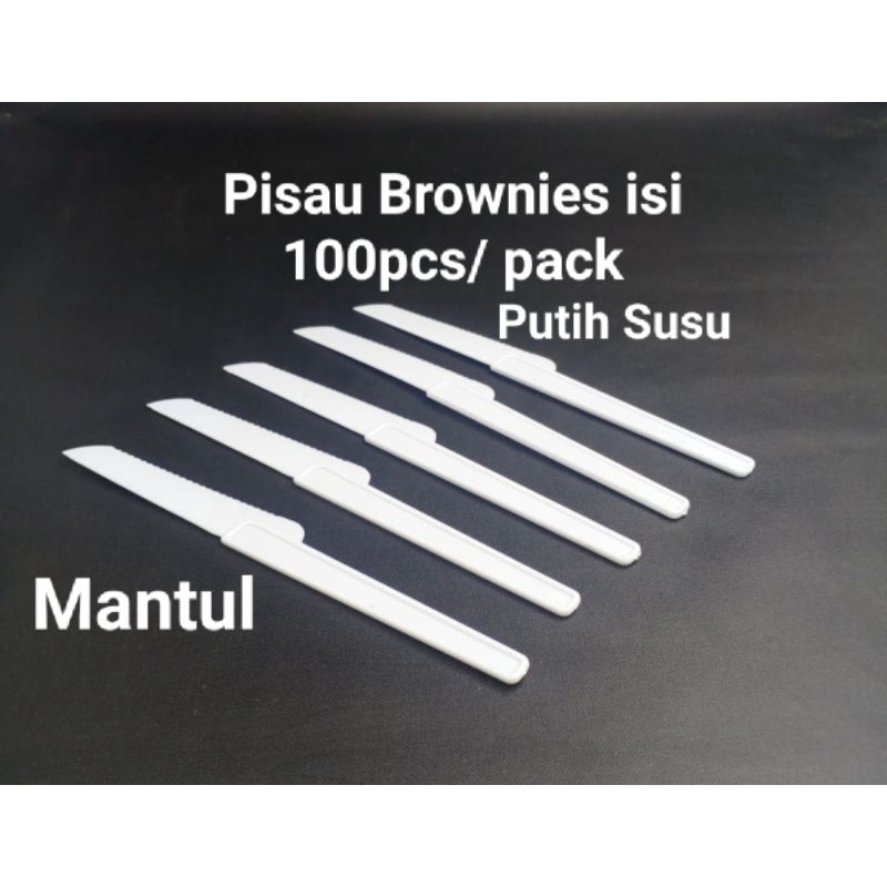 Pisau Plastik kue Brownies kecil