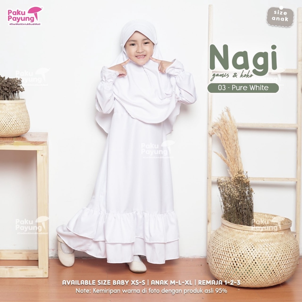 Gamis Anak Perempuan Paku Payung Gamis Anak Gamis Putih Gamis Anak Perempuan Baju Muslim Anak Peremp