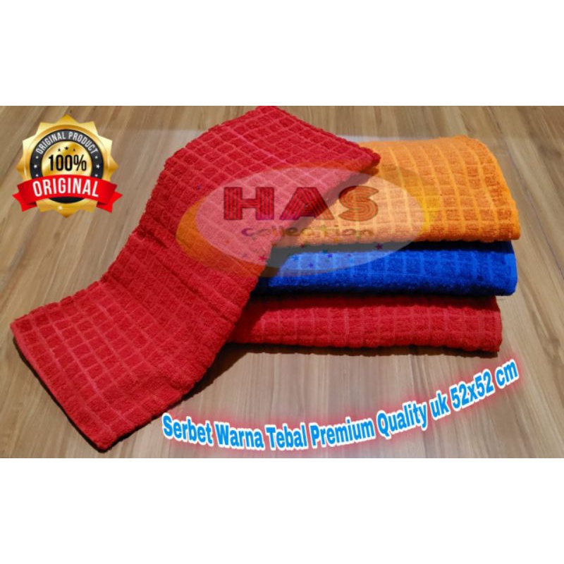 Serbet Warna Tebal Hotel Resto / Serbet  Premium Quality Export Uk 52x52 cm