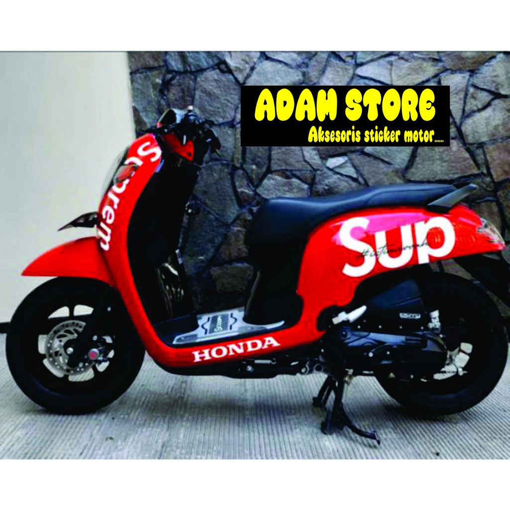 Sticker SUPREME  stiker  striping motor scoopy  model supreme  