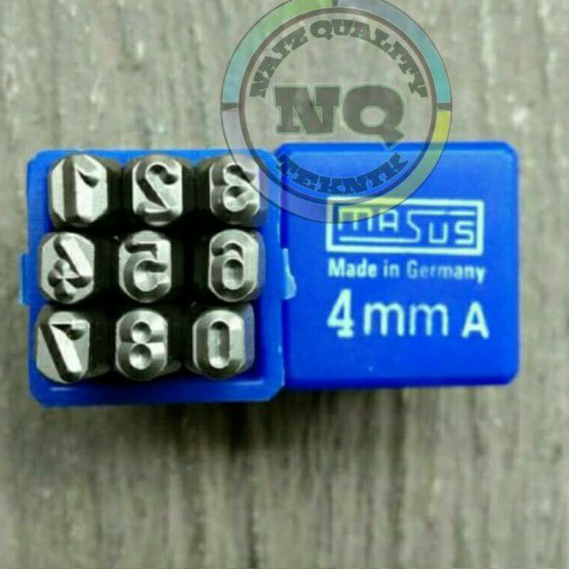 

Angka ketok MASUS Germany 4 mm Stamp Punch Figure 0-9