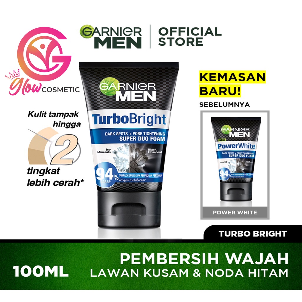 GARNIER MEN TURBO BRIGHT SUPER DUO FOAM