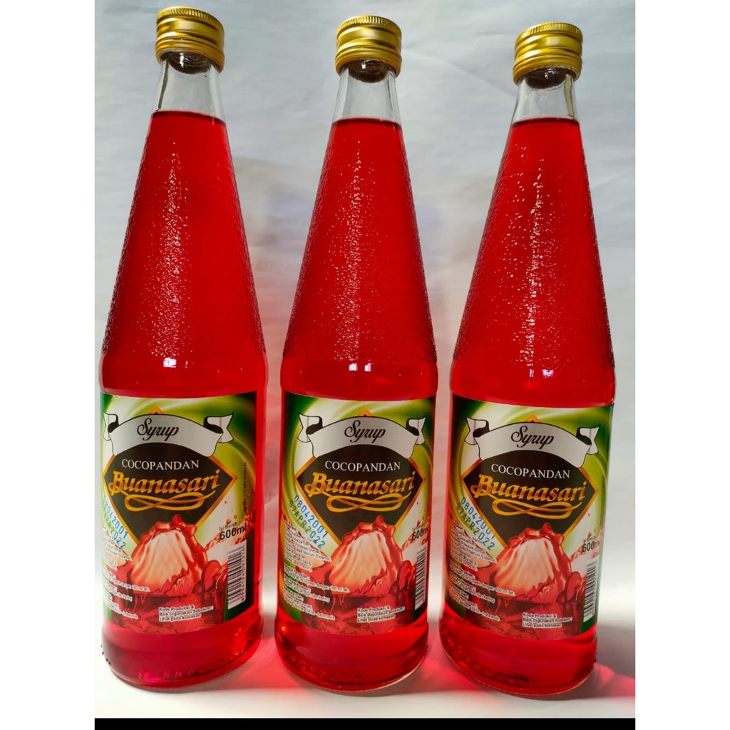 Jual Sirup Buana Sari Rasa Cocopandan Kemasan 3 Botol Shopee Indonesia 9655