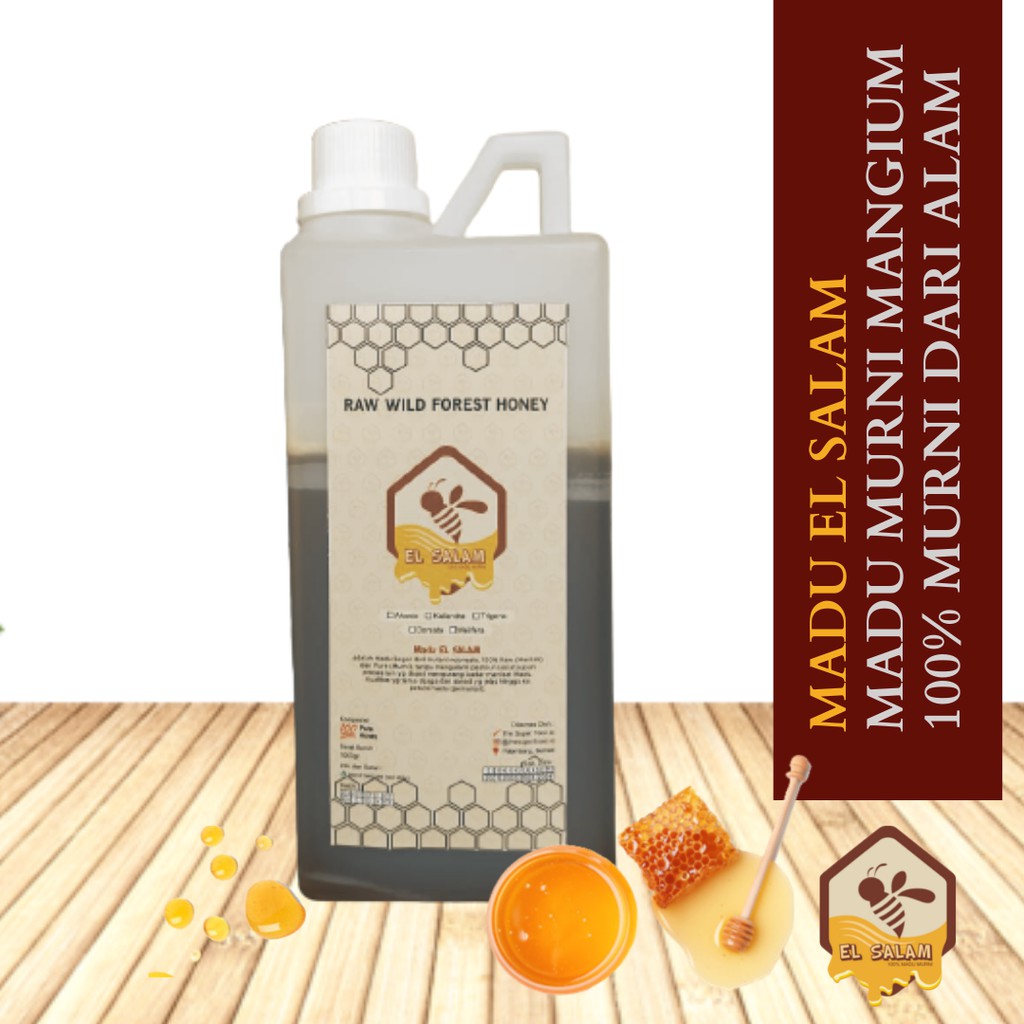 

Madu Murni El Salam - 1000gr 100% Alami Pure Raw Honey dari Hutan Sumatera Premium Original