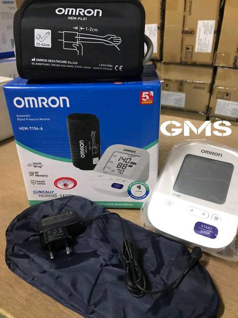 Omron Tensimeter Digital Type HEM-7156A Plus Adaptor Original