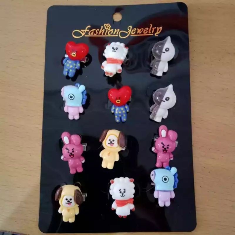 Bros Pin Bt21 karakter bts 12pc grosir lusinan termurah