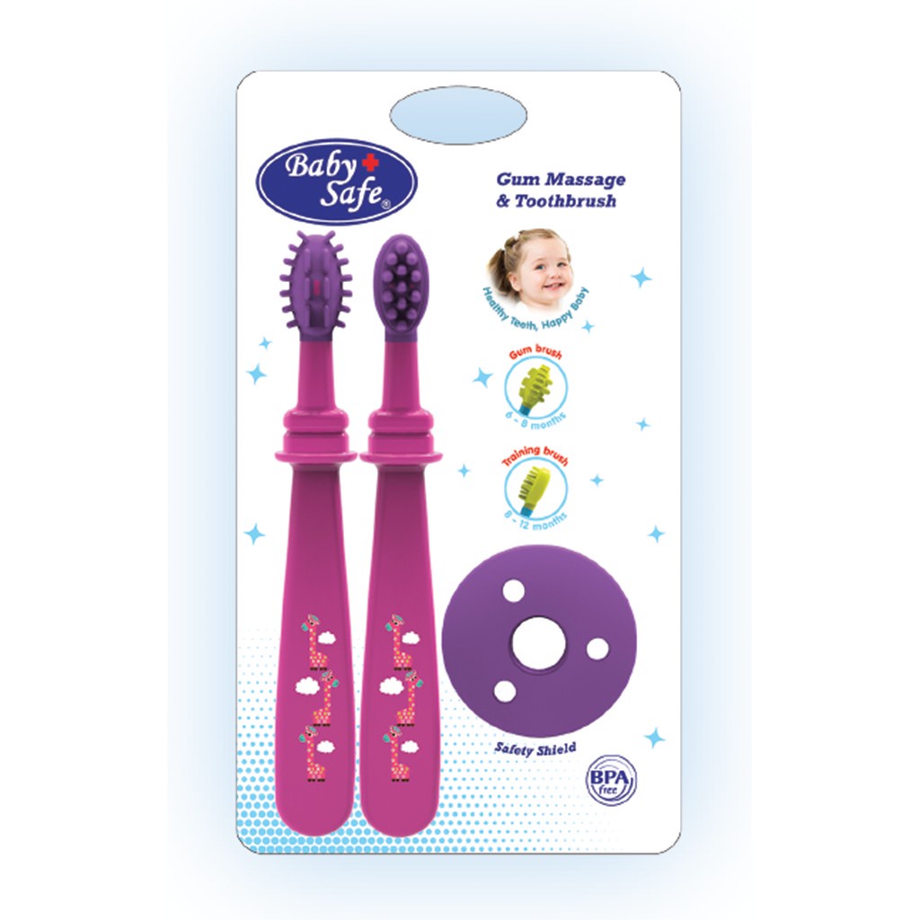 Baby Safe TB003 Sikat Gigi Gusi Bayi Gum Massage Tooth Brush