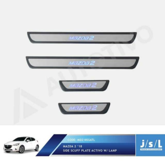 Sillplate Samping lampu new Mazda 2 activo lampu jsl