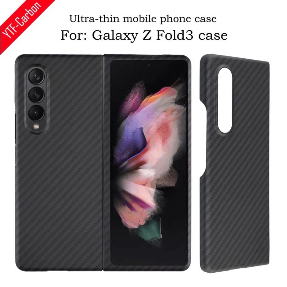 SAMSUNG GALAXY Z FOLD3 5G FOLD 3 HARD CASE FIBER CARBON CASING COVER