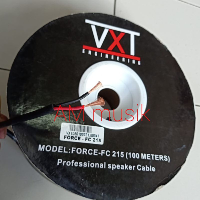 KABEL SPEAKER VXT FORCE FC 215 2x1.5 SERABUT TEMBAGA ORIGINAL
