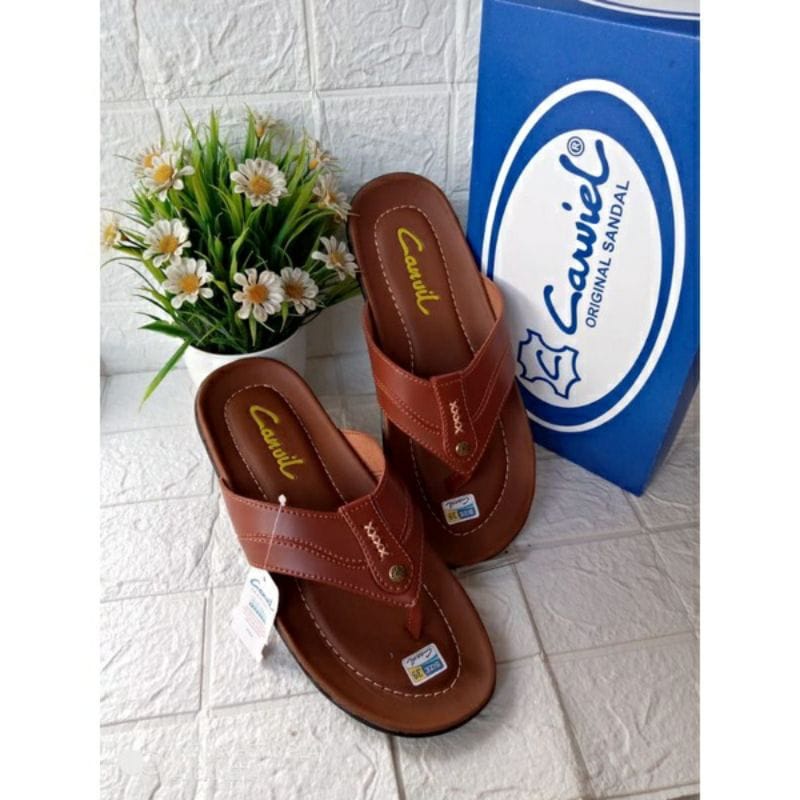 Sandal Pria Kulit / Sandal pria carvil / Sandal Pria Terlaris / SANDAL PRIA BAHAN KULIT