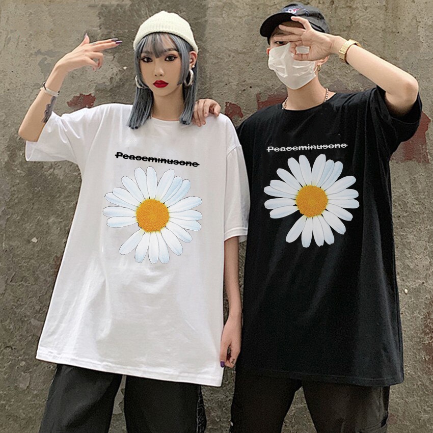 Kaos Oversize Peace Flower