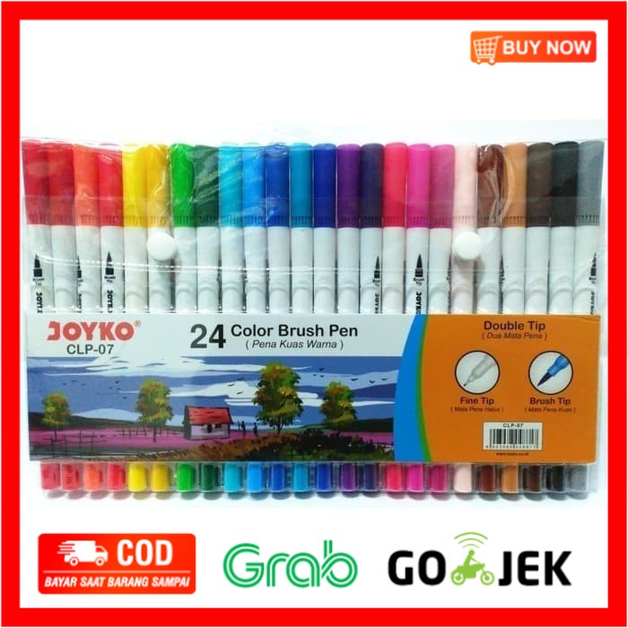 

(BISA COD) Brush Pen Joyko CLP-07 24 Warna