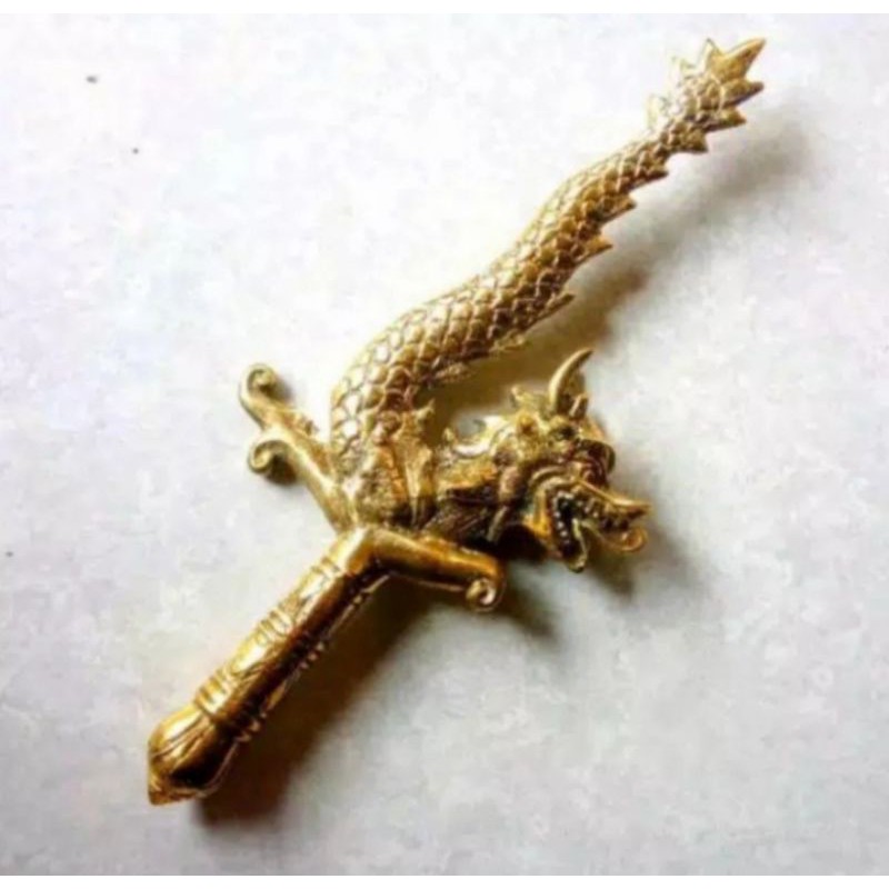 Keris Naga Nogo Liong Kuningan Antik