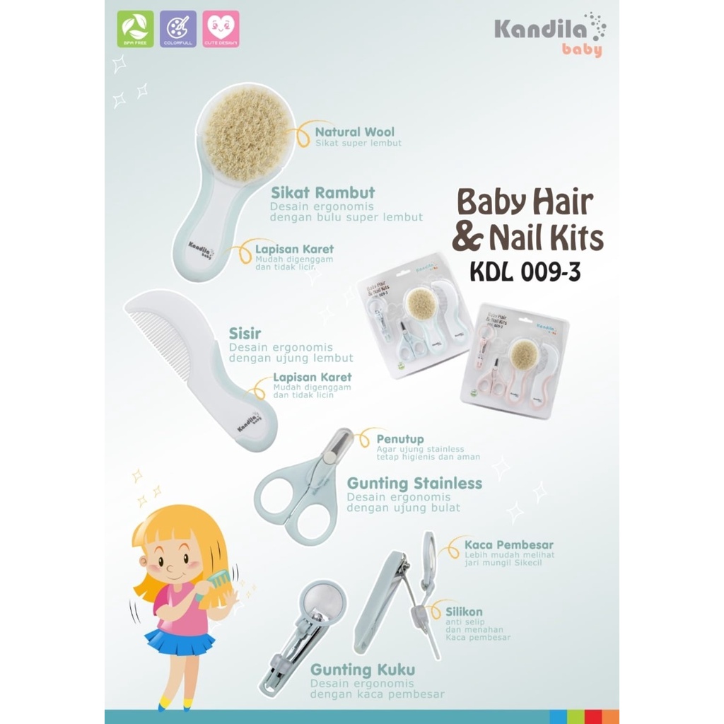 Kandila KDL009 -3 Baby Hair Nail Kits