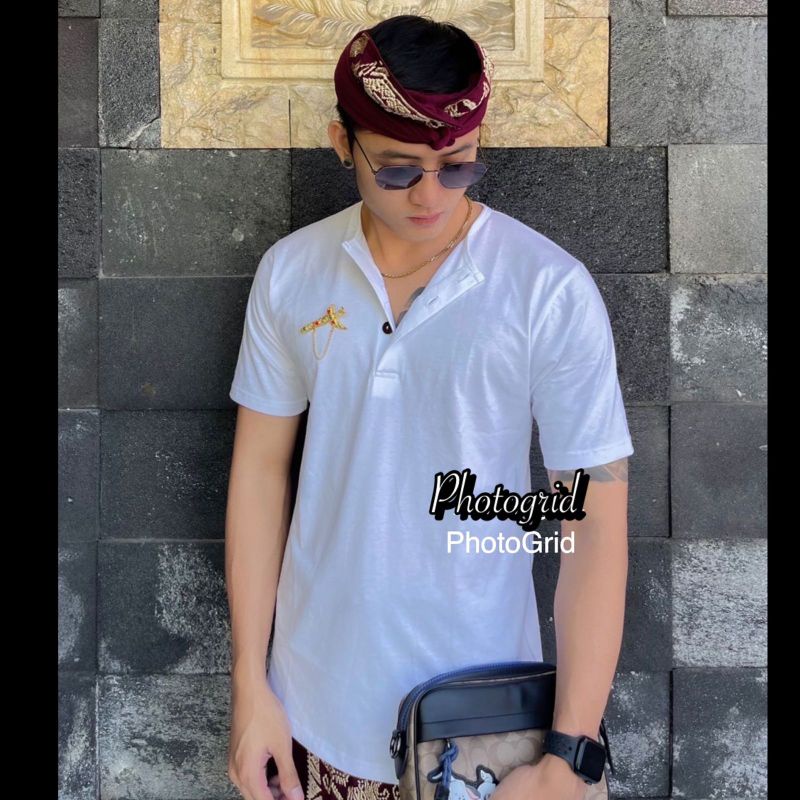 Katun Yoko / kaos Kepura pria bali