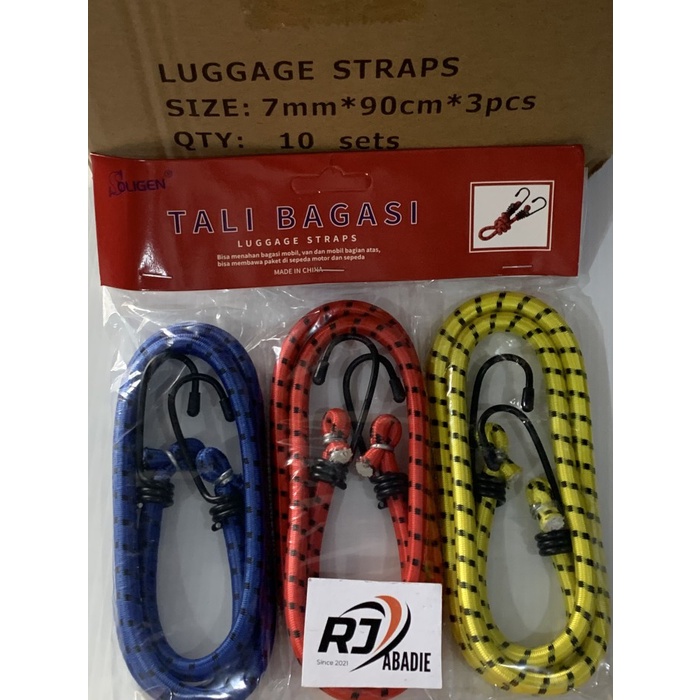 Tali Pengikat Barang Bagasi Karet Untuk Sepeda Motor Mobil Van Soligen Kecil 90cm Besar 150cm