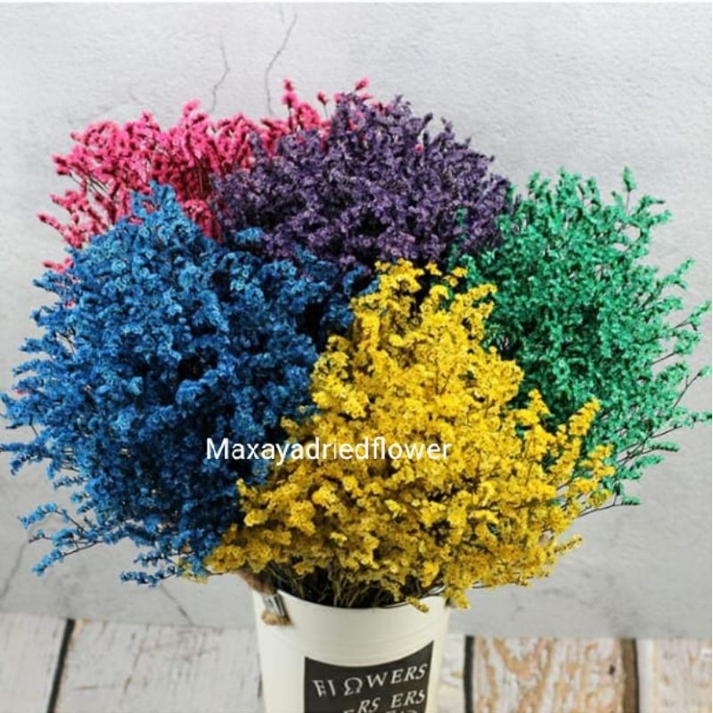 Dried Limonium/Dried Crystal Flower (pack kecil/ikat besar)