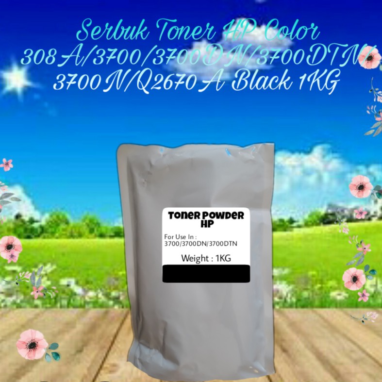 Serbuk Toner Refill Bubuk Powder HP 308A 3700 3700DN 3700DTN 3700N Series Q2670A Black 1kg