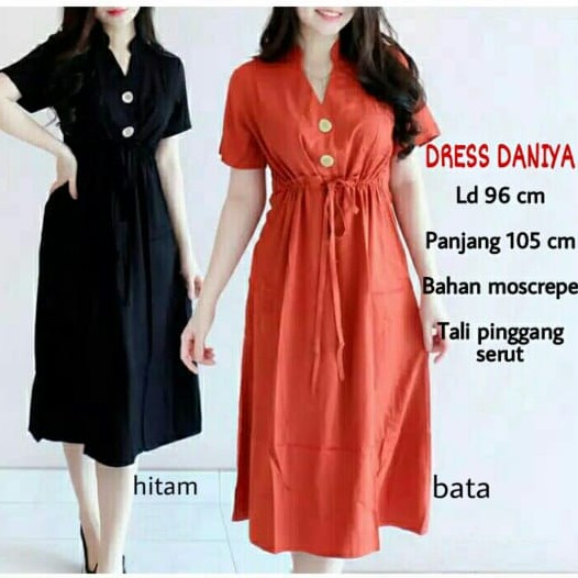 SAVAHHIJAB - DRESS DANIYA / DRESS WANITA / DRESS CASUAL / DRESS