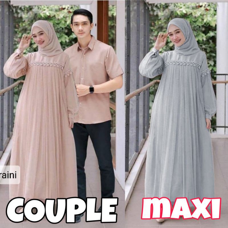 Pusat Grosir Couple Gamis Batik  Sarimbit Batik Terbaru  Gamis Batik Original Rusly Busana Trendy jYA8Kawie0RKADq