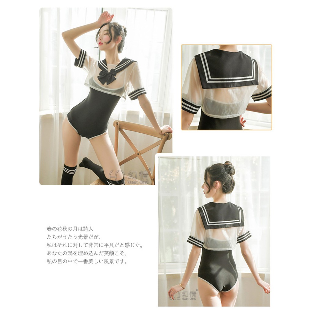 LI-109 swimsuit sailor lingerie baju tidur wanita seifuku seksi sexy cosplay