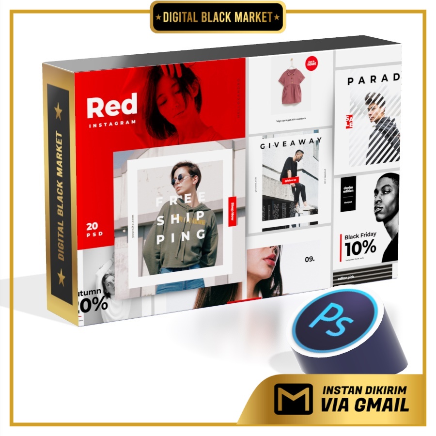 The Red Instagram Pack - Photoshop