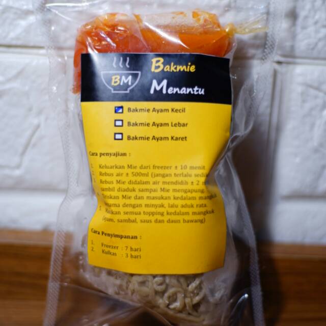 

Bakmie ayam kecil frozen