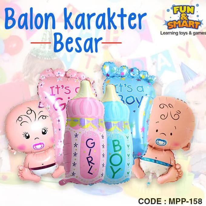 Balon Karakter Baby Besar Dekorasi Pesta Ulang Tahun Souvenir