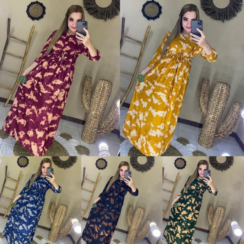 LONGDRESS TIEDYE CIBORI / DASTER TIEDYE MURAH