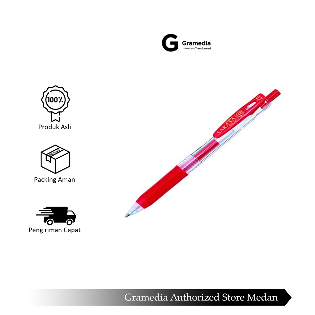 

Gramedia Medan - ZEBRA SARASA CLIP 0.7 RED