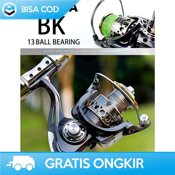 REEL PANCING SPINNING TAFFSPORT GHOTDA BK2000 SERIES 5:2:1 RATIO ORI