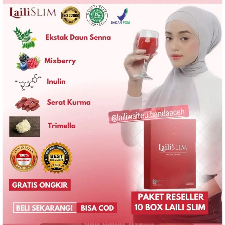 (CUCI GUDANG) Laili Slim Pelangsing Badan