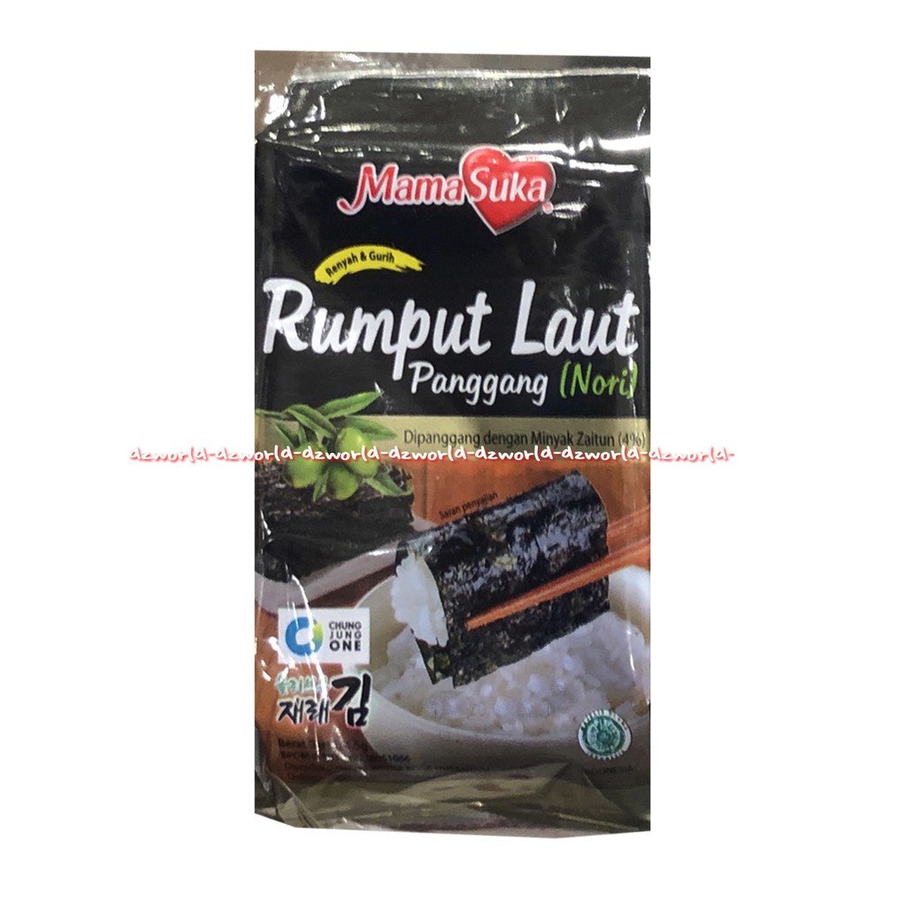 Rumput laut nori panggang mama suka 4pcs Rumput laut Panggang Bakar Makan Membuat Sushi Masakan Jepang