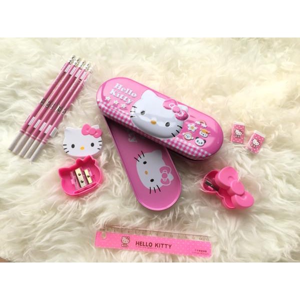 

kotak pensil / stationary set hello kitty ori
