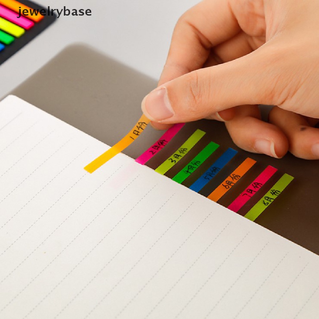 160 / 300 Pcs Sticky Note Warna Transparan Fluorescent