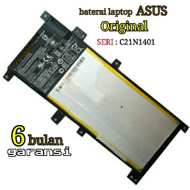 Baterai original laptop ASUS X454Y X454W A455L X455L C21N1401