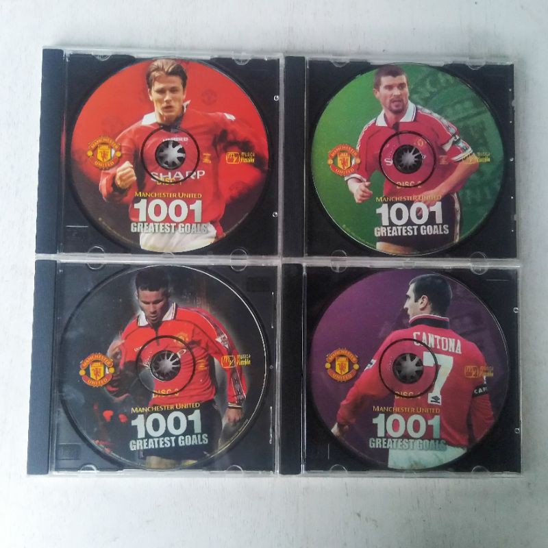 Kaset VCD untuk Kolpri Dokumenter MU Manchester United 1001 Greatest Goals