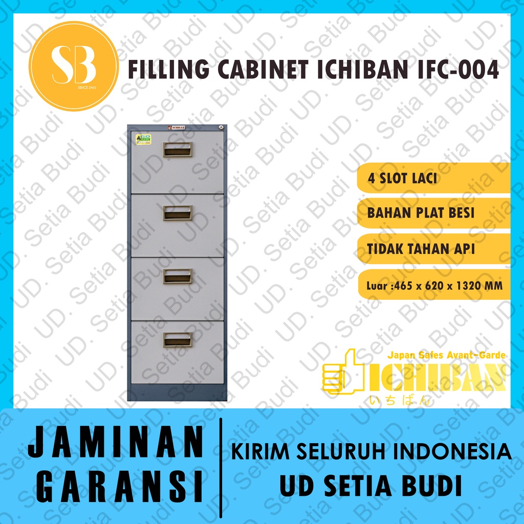 Filing Cabinet Lemari Arsip 4 Laci Ichiban IFC-004