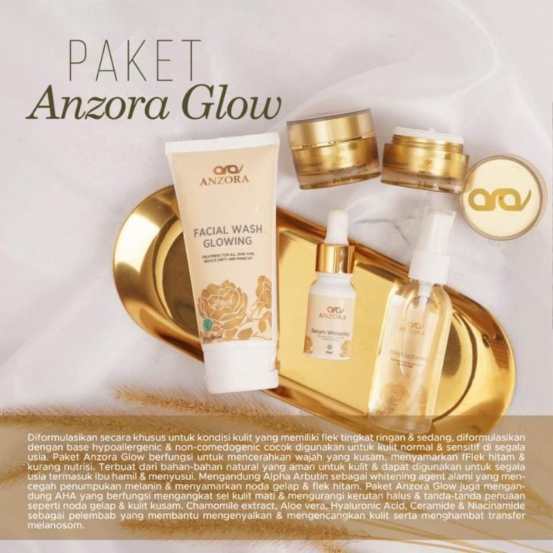Anzora skincare glow, acne ,flek ads