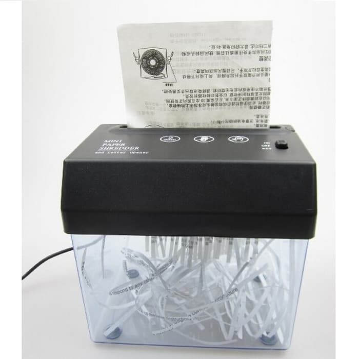 

Mini USB Paper Shredder with Letter Opener