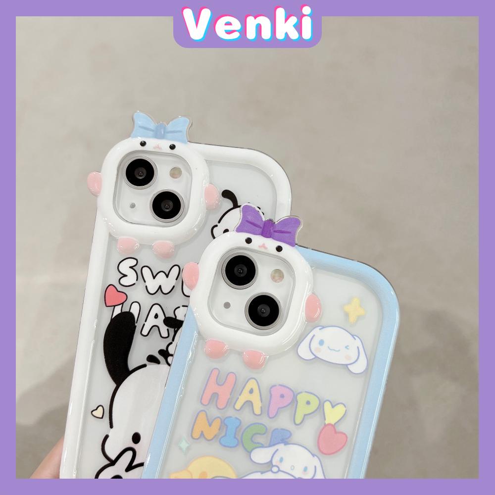 iPhone Case Silicone Soft Case Clear Case Airbag Shockproof Protection Camera Varnish Feel Bow Cartoon Cute Compatible For iPhone 11 Pro Max 13 Pro Max 12 Pro Max 7Plus xr XS Max