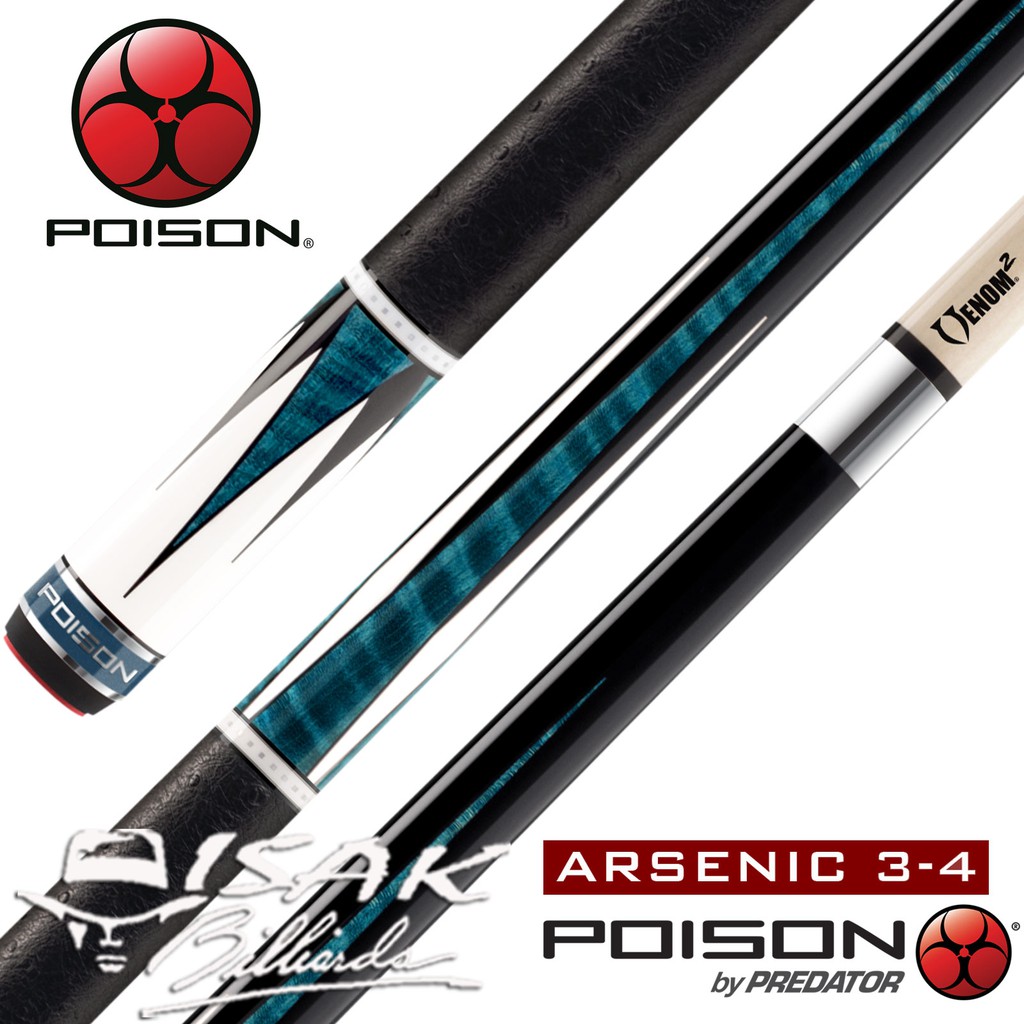 Poison AR3-4 - Arsenic 3 Series - Low Deflection Shaft Billiard Stick Stik Biliar