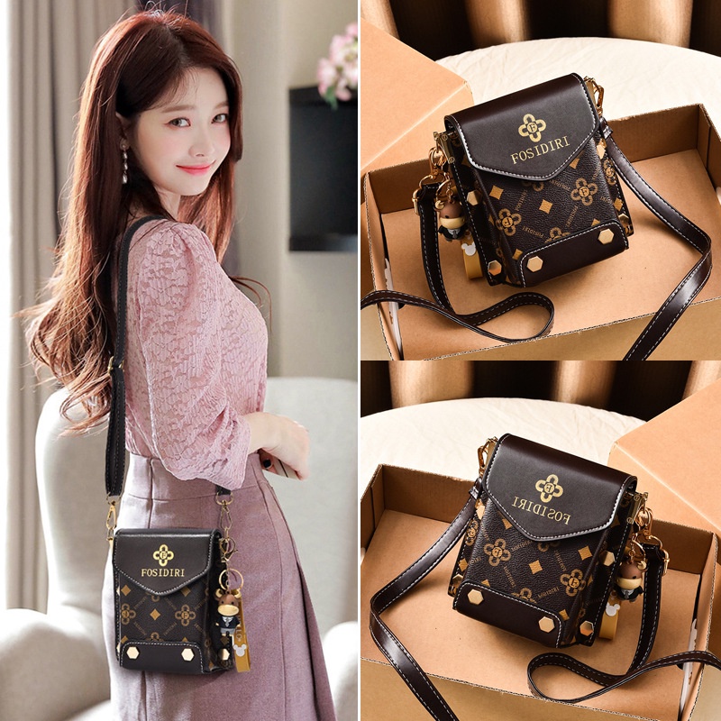 Tas Ponsel Baru Crossbody Shoulder Bags Messenger Tas Wanita Fashion Satu Bahu Retro Tas Persegi Kecil Tas Ponsel Mini Tas Selempang Wanita Mini Wanita Fashion Aksesoris Tas Wanita Tas Selempang Bahu Wanita Handbag Import